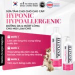 Sữa tắm cho chó cao cấp HYPONIC Hypoallergenic, dưỡng da và làm mượt lông cho mọi loại chó