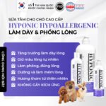 Sữa tắm cho chó cao cấp HYPONIC Hypoallergenic, làm dày & phồng lông