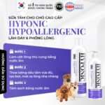 Sữa tắm cho chó cao cấp HYPONIC Hypoallergenic, làm dày & phồng lông